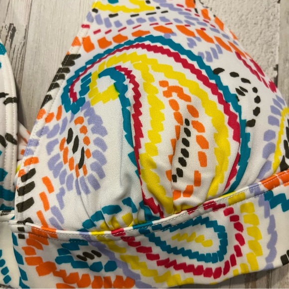 Victoria’s Secret bikini halter abstract floral large - Picture 2 of 5